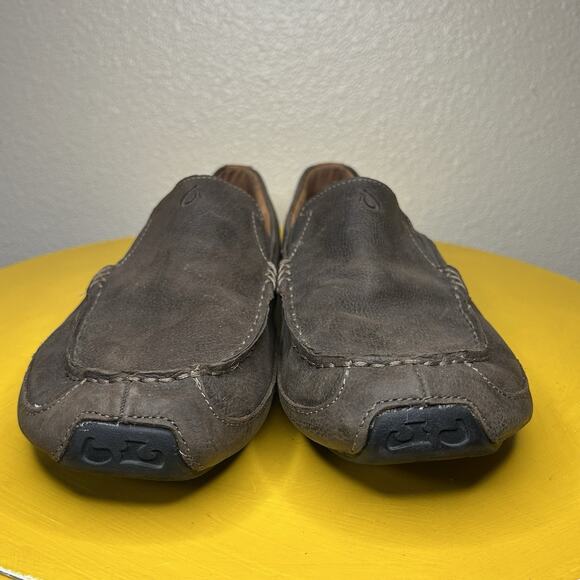 Olukai Akepa Moc Driving Moccasin Leather Loafer Brown Men's Size 13 - Picture 13 of 15